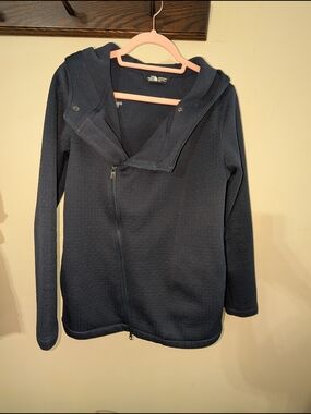 The North Face Navy Hooded Full-Zip Jacket